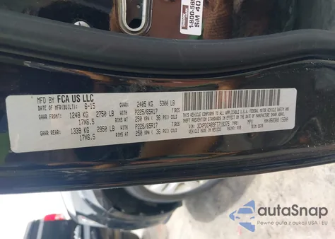 2015 Dodge Journey American Value Pkg z USA, uszkodzony, nr VIN 3C4PDCAB9FT719375